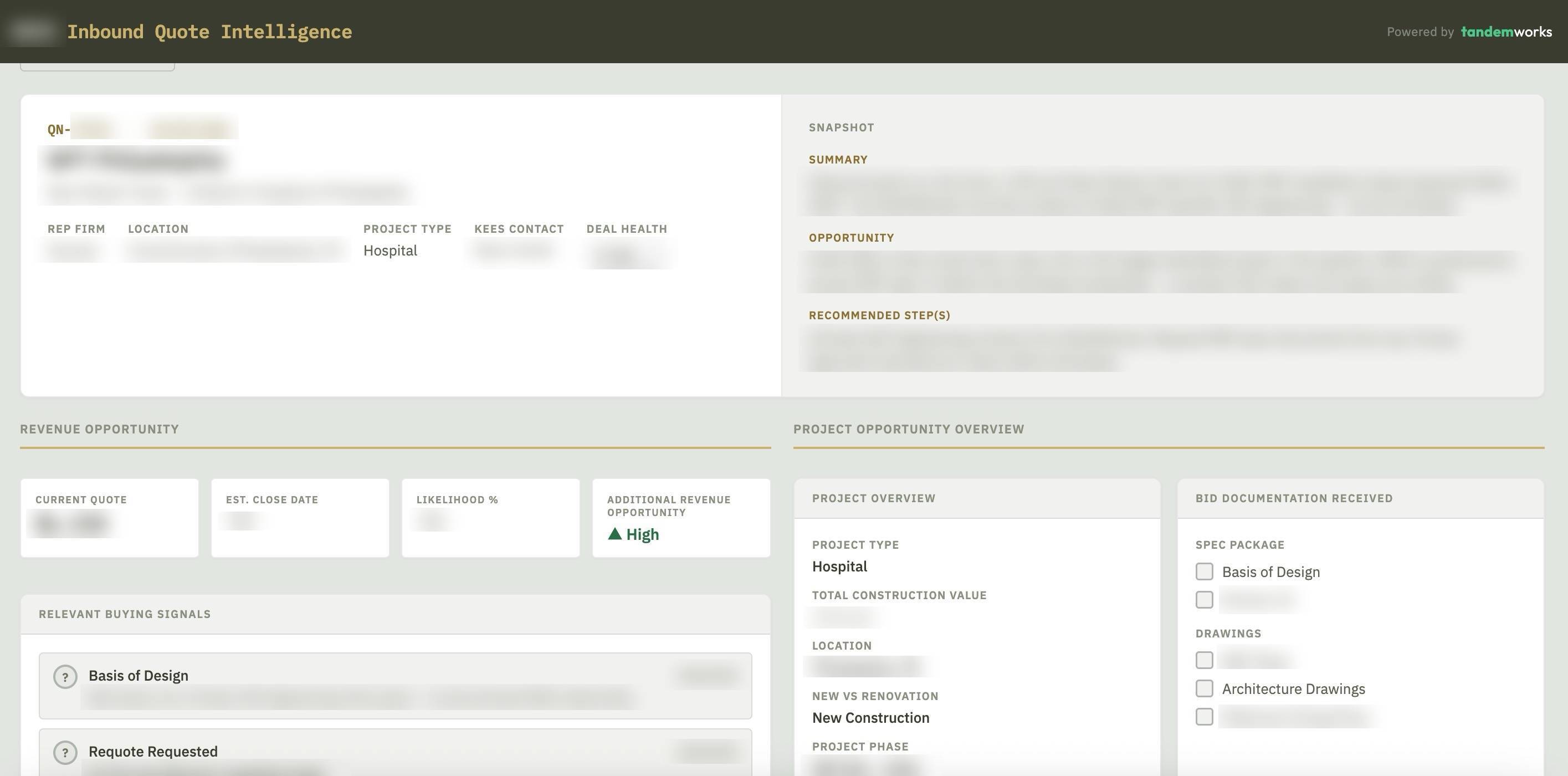 KEES Deal Intelligence Card